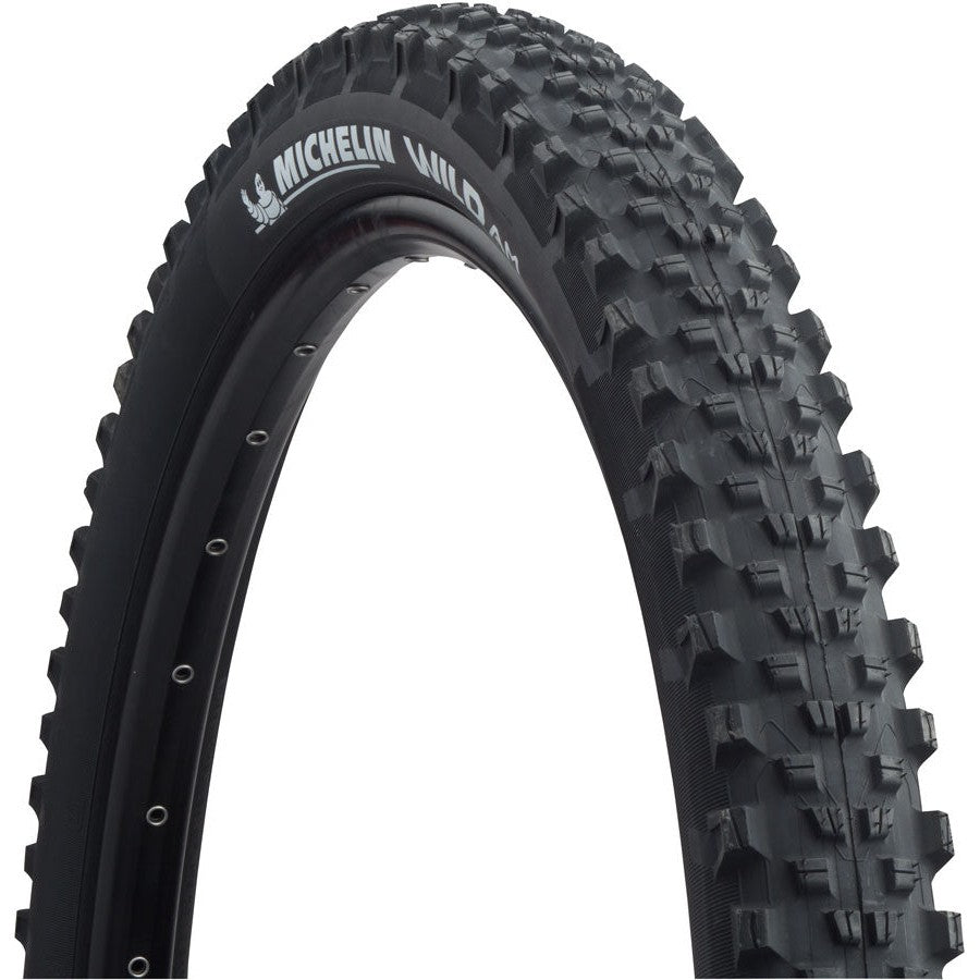 Michelin Wild AM Mountain Bike Tire, Ebike Tire - 27.5 x 2.8, Tubeless, Folding, Black, 58tpi, Ebike - Tires - Bicycle Warehouse