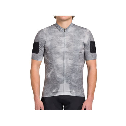 Giant CUORE Men's Working Title Road Bike Jersey - Gray - Jerseys - Bicycle Warehouse