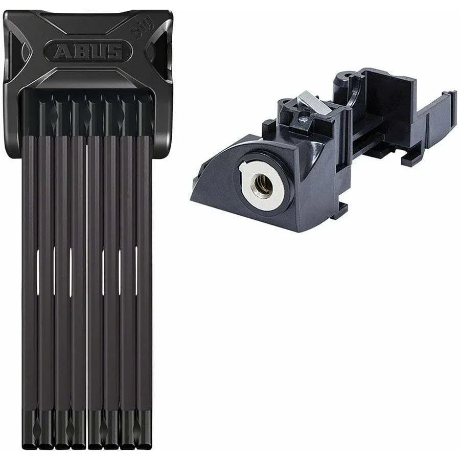 Bordo 6015/120 Folding Lock with keyed alike eBike Battery Lock Core: Bosch Rack Type (RT2), Premium Key (Plus)