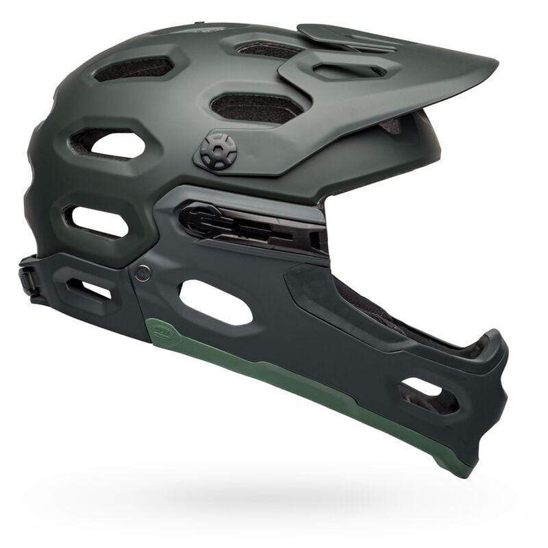 Bell Super 3R MIPS Full Face Bike Helmet - Green