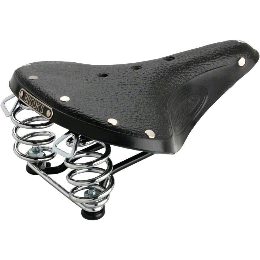 Brooks B67 S Women's Leather Saddle with chrome rails and springs