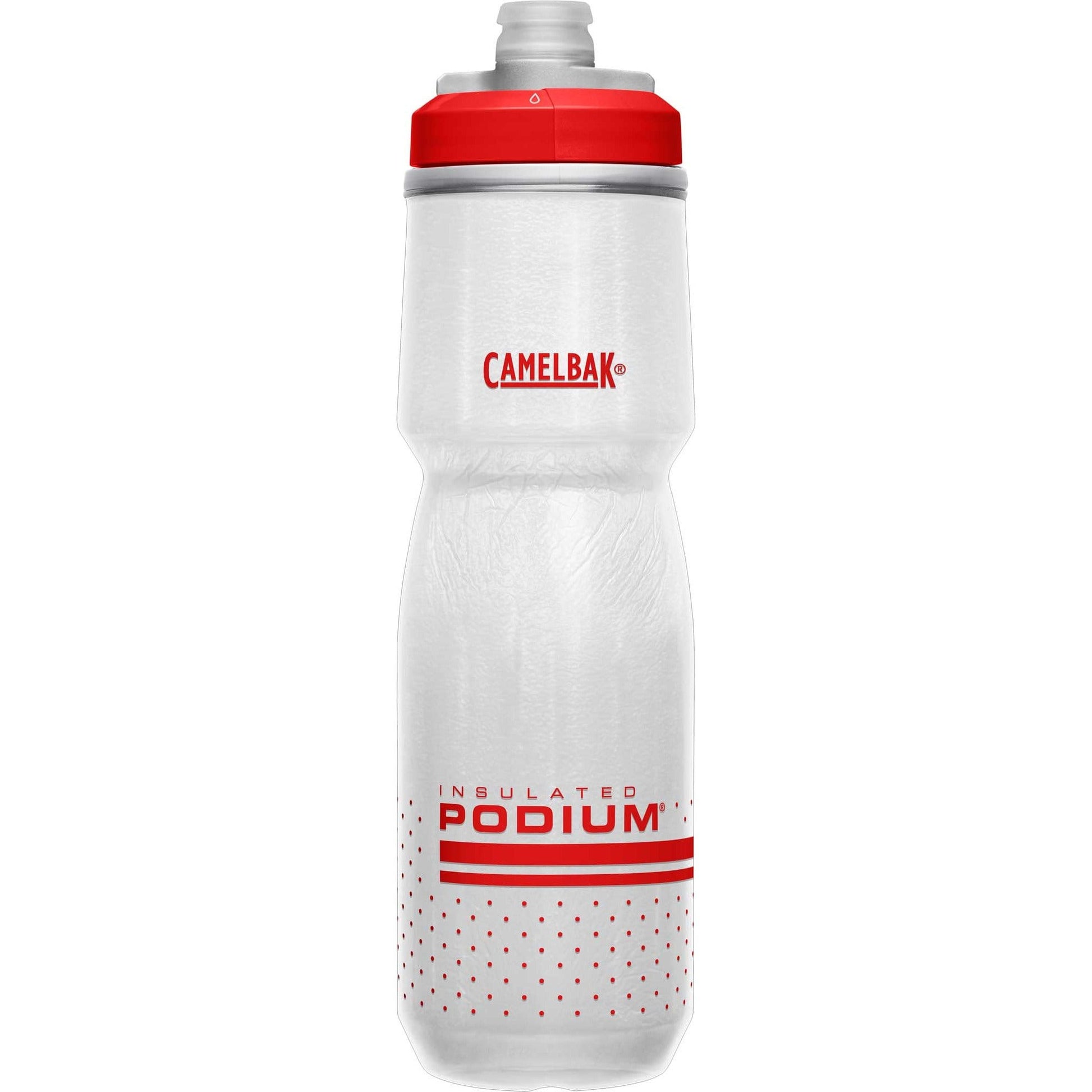 Camelbak Podium Big Chill Bike Water Bottle - 24oz (White/Red)