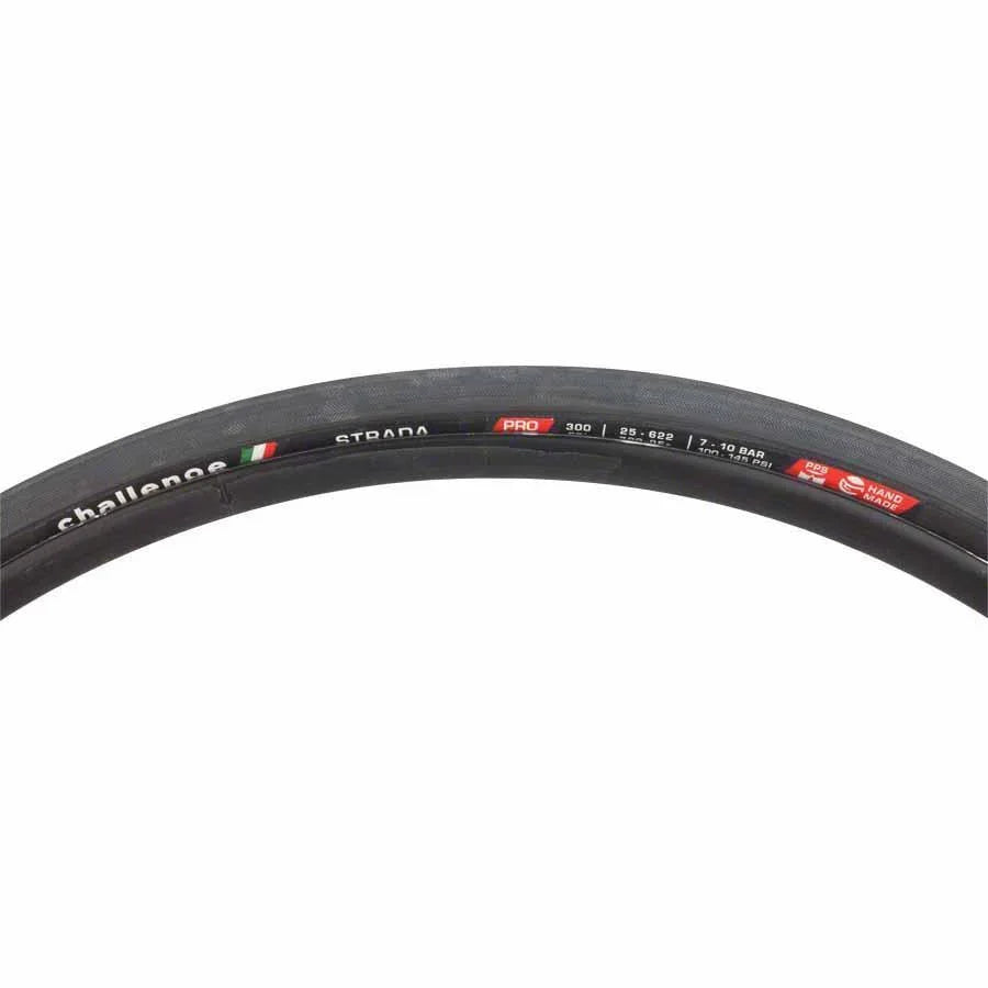 Challenge Strada Pro Bike Tire: Handmade Clincher, 700x25, 300tpi