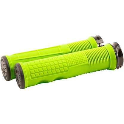 Chromag Format Bike Handlebar Grips - Green, Lock-On