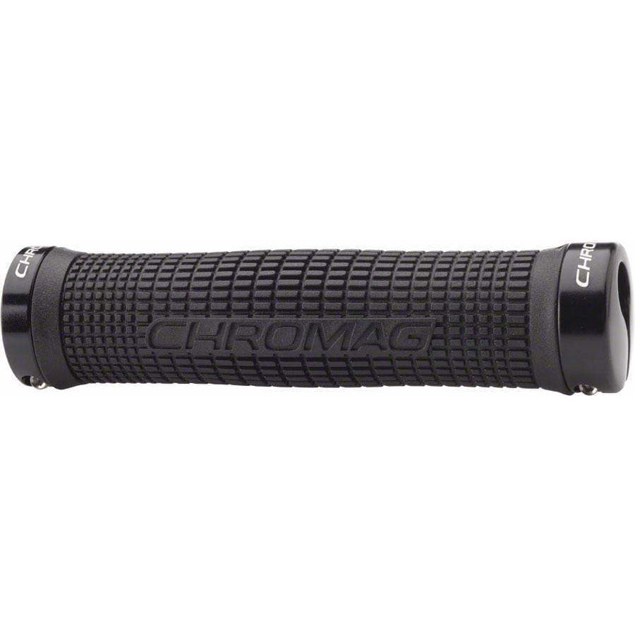 Chromag Squarewave Bike Handlebar Grips - Black, Lock-On