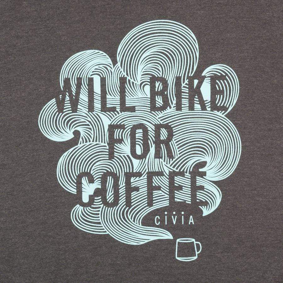 Civa Will Bike for Coffee Men's Bike Tank Top - Black