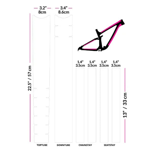 gravel bike downtube protector Giant Ground Keeper Frame Protector Kit – Bicycle Warehouse