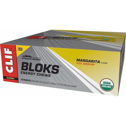 Clif Bar Clif Shot Bloks: Margarita with 3x Sodium Box of 18