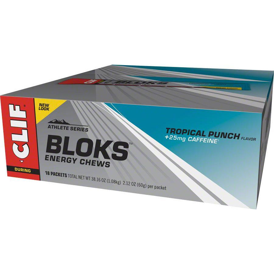 Clif Bar Clif Shot Bloks: Tropical Punch with 25mg Caffeine Box of 18