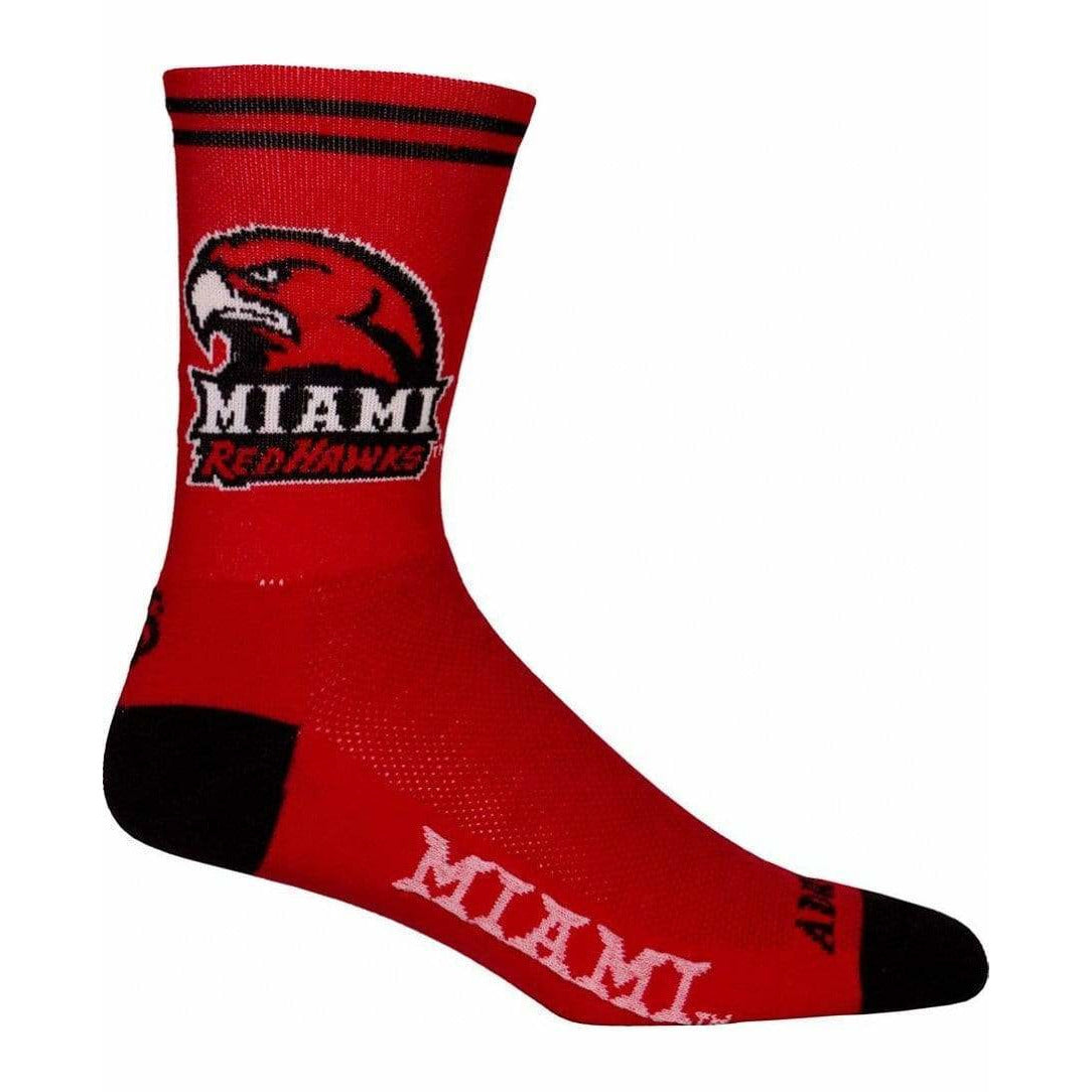 College Apparel Miami Ohio Cycling Socks