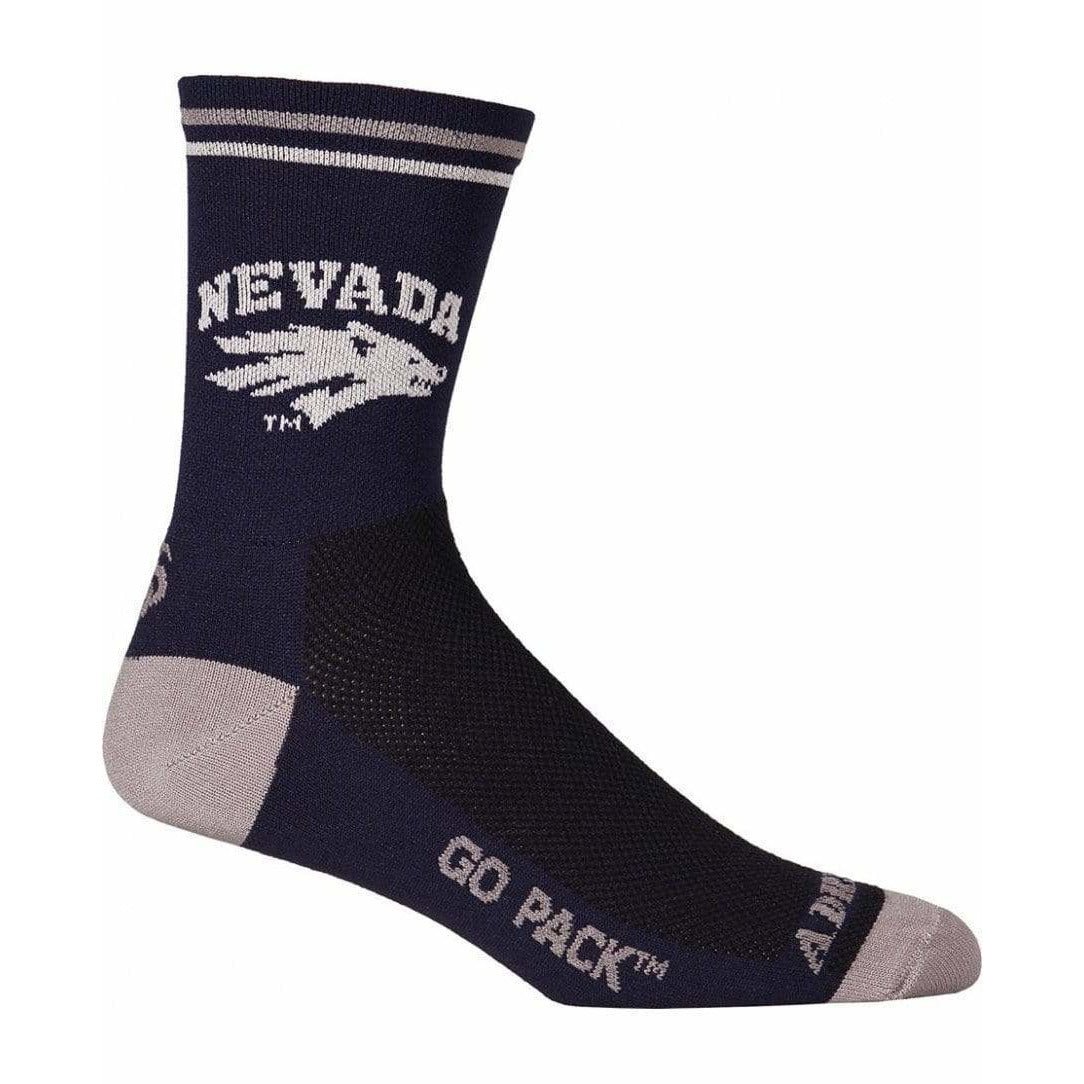 College Apparel Nevada Reno Cycling Socks