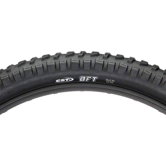 CST BFT Mountain Bike Tire: 26x2.40 Steel Bead