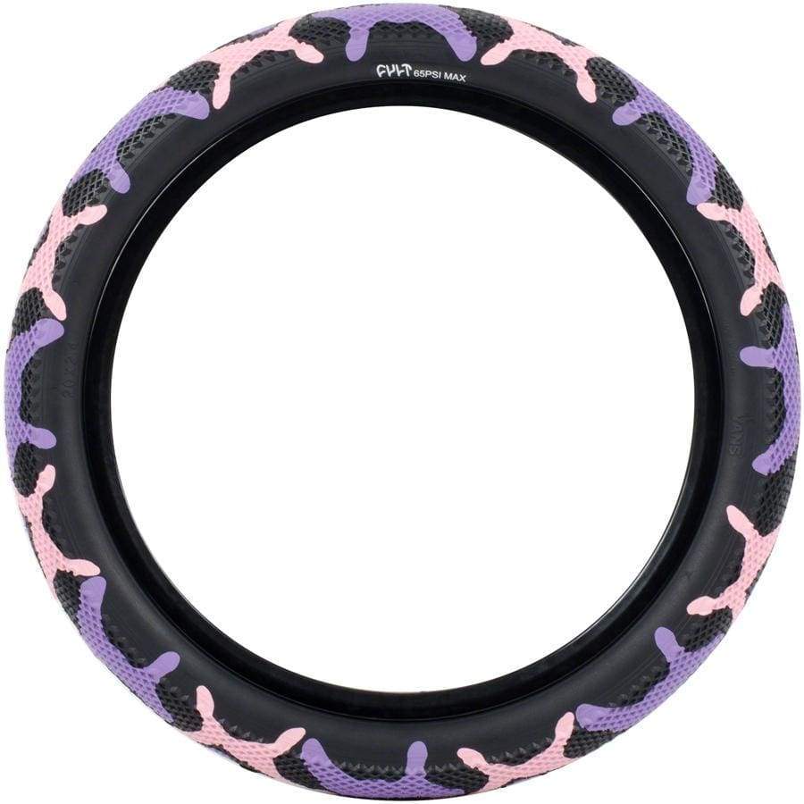 Cult Cult x Vans Tire - 20 x 2.4", Clincher, Wire, Purple Camo/Black