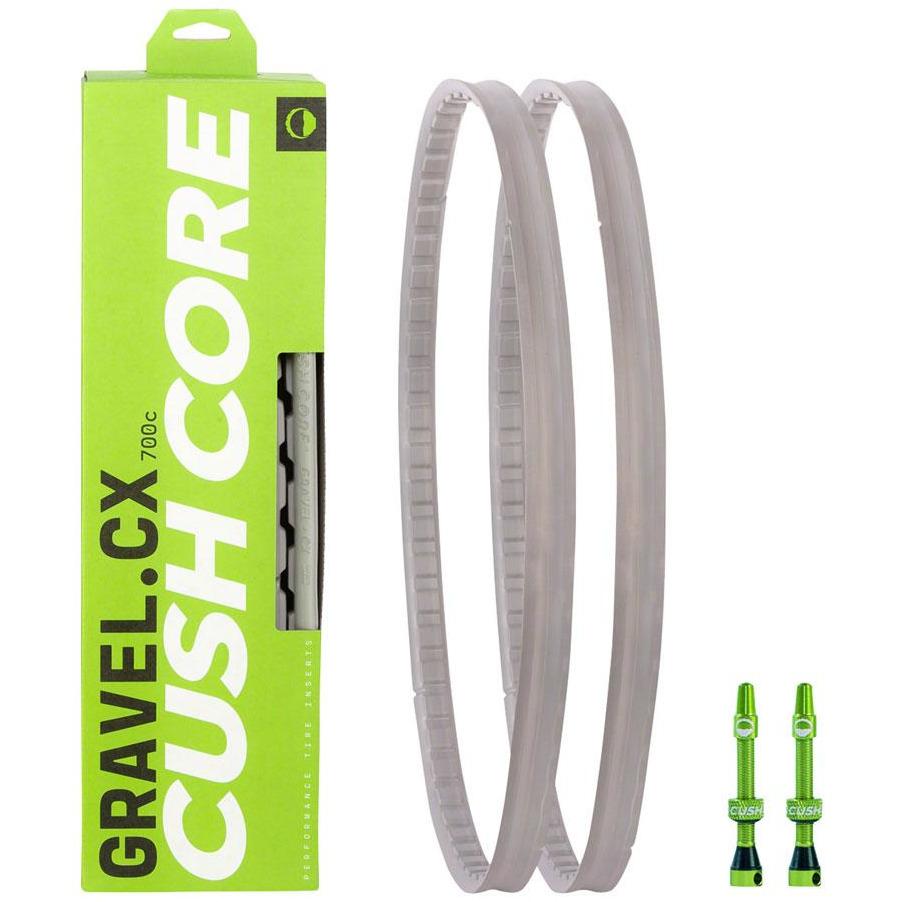 CushCore CushCore Gravel/CX Tire Inserts Set for 700c x 33-46mm Tires, Includes 2 Tubeless Valves