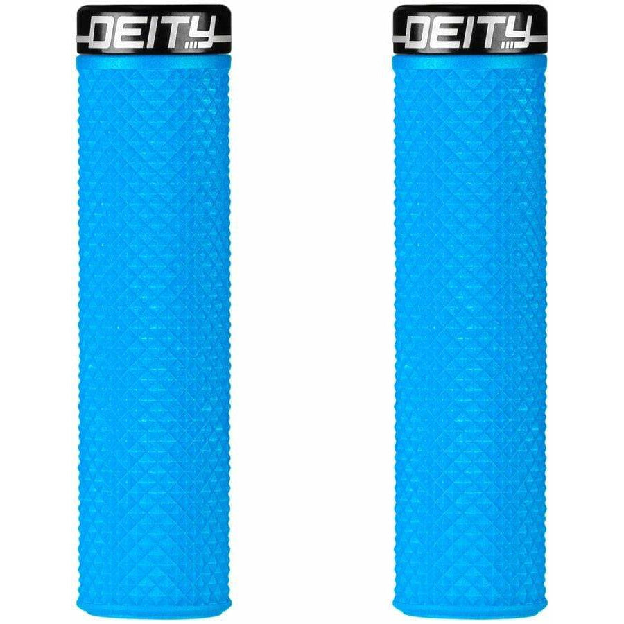 Deity Components Supracush Bike Handlebar Grips - Blue, Lock-On