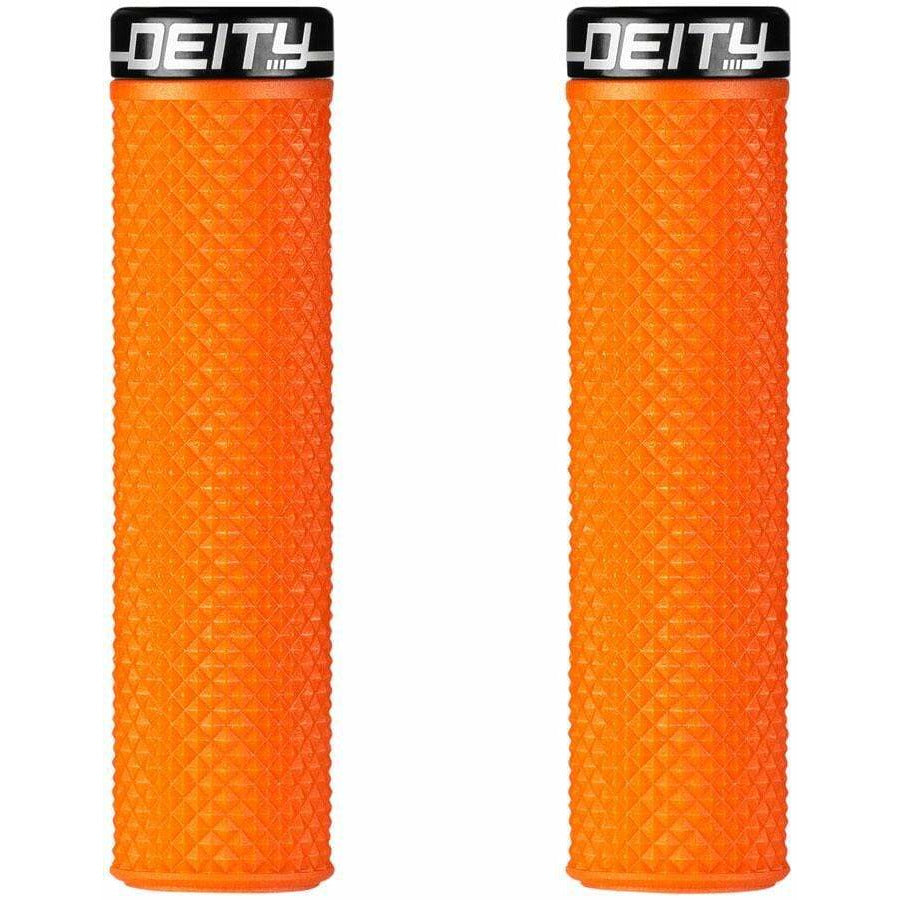 Deity Components Supracush Bike Handlebar Grips - Orange, Lock-On