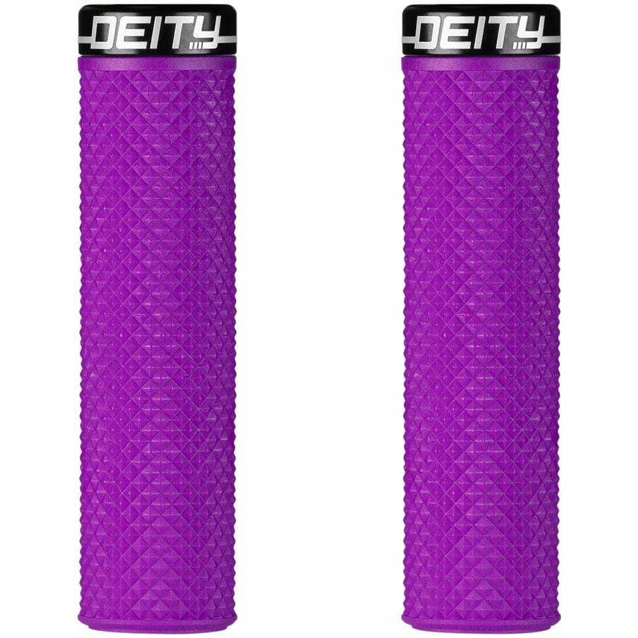 Deity Components Supracush Bike Handlebar Grips - Purple, Lock-On