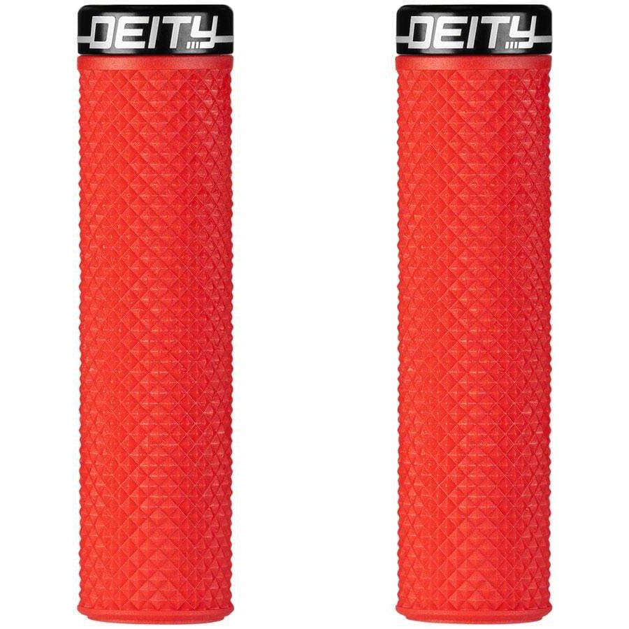 Deity Components Supracush Bike Handlebar Grips - Red, Lock-On