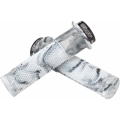 DMR Deathgrip Bike Handlebar Grips - Snow Camo, Lock-On, Flange