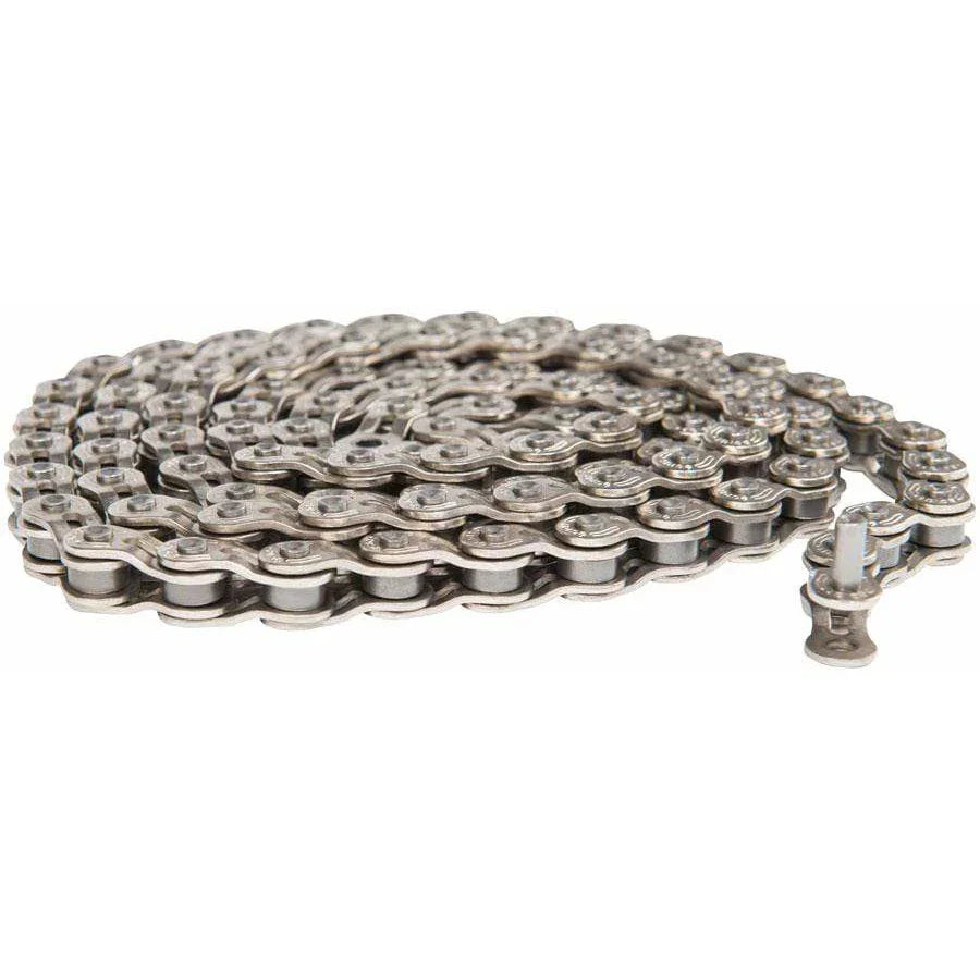 Eclat Stroke Chain - Single Speed 1/2" x 1/8", Half Link Chain, Silver - Chains - Bicycle Warehouse