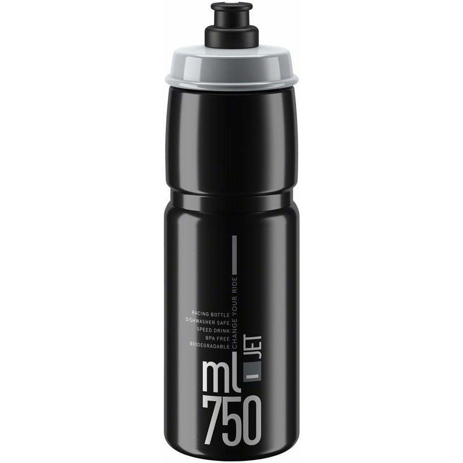 Elite SRL Elite SRL Jet Water Bottle - 750ml, Black/Gray