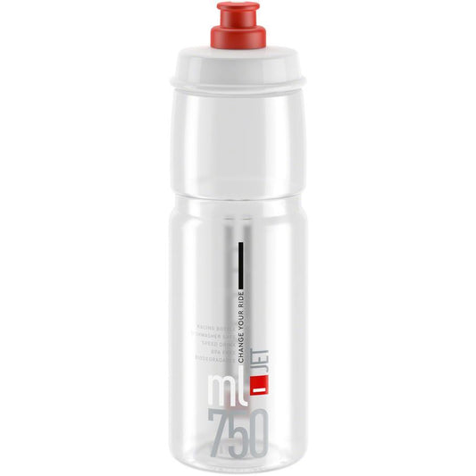Elite SRL Jet Bike Water Bottle 25oz - Clear/Red