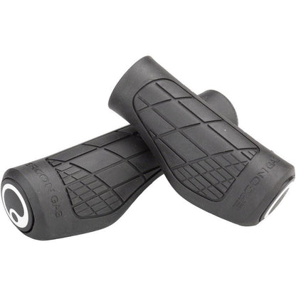 Ergon GA3 Bike Handlebar Grips - Black, Right Hand Twist Shifter, Lock-On