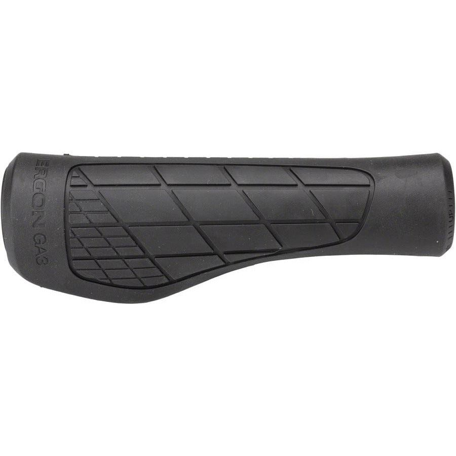 Ergon GA3 Bike Handlebar Grips - Black, Right Hand Twist Shifter, Lock-On