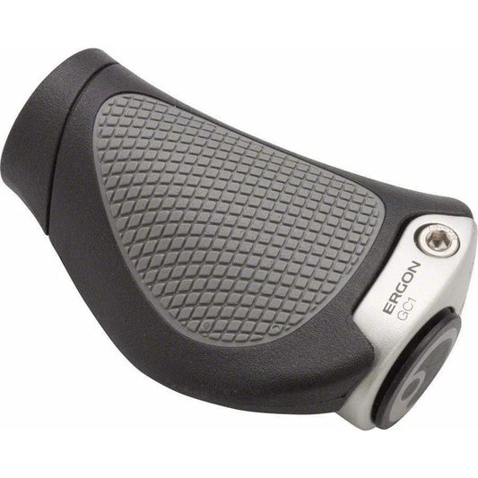 Ergon GC1 Bike Handlebar Grips - Black/Gray, Lock-On, Rohloff/Nexus