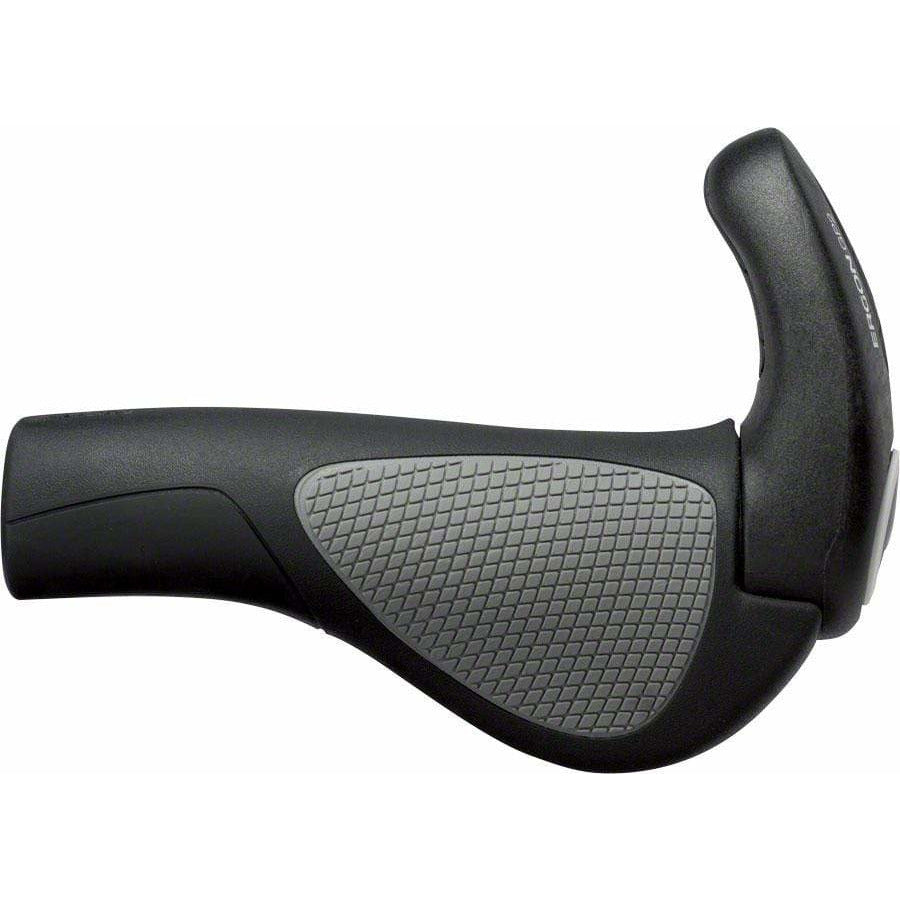 Ergon GP2 Bike Handlebar Grips - Black/Gray, Lock-On, Large