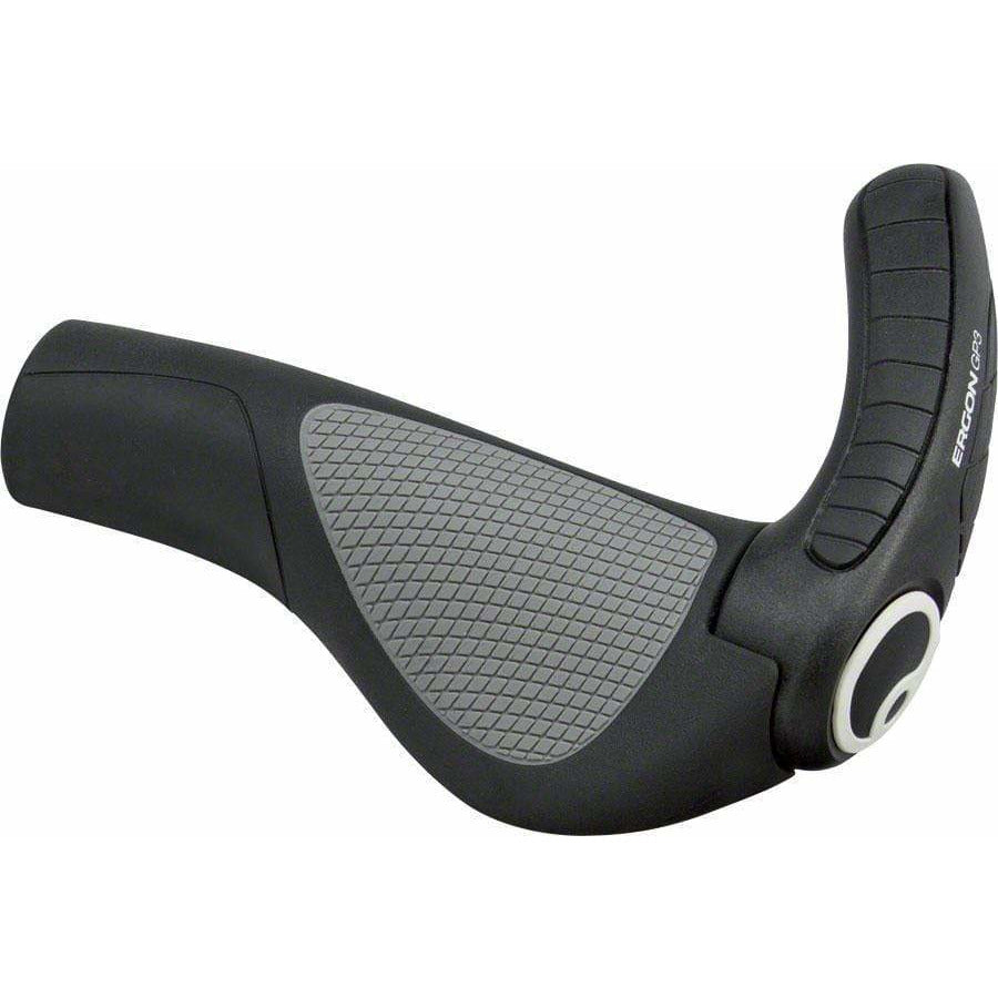 Ergon GP3 Bike Handlebar Grips - Black/Gray, Lock-On, Small
