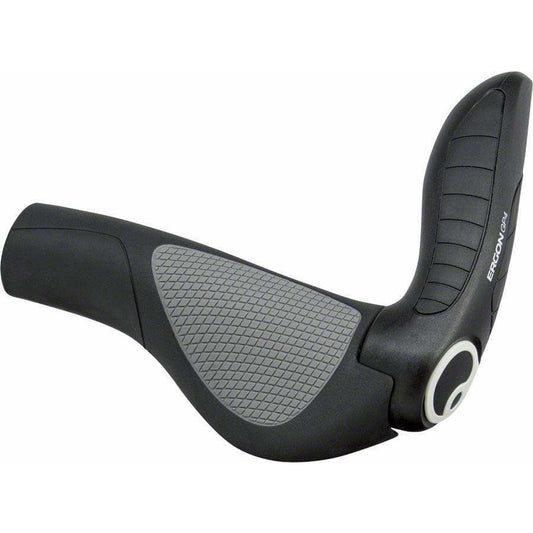 Ergon GP4 Bike Handlebar Grips - Black/Gray, Lock-On, Large