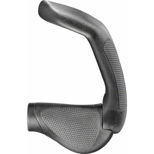 Ergon GP5 Bike Handlebar Grips - Black/Gray, Lock-On, Bike Handlebar Gripshift, Small