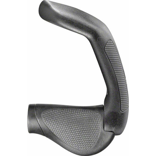 Ergon GP5 Bike Handlebar Grips - Black/Gray, Lock-On, Rohloff/Nexus