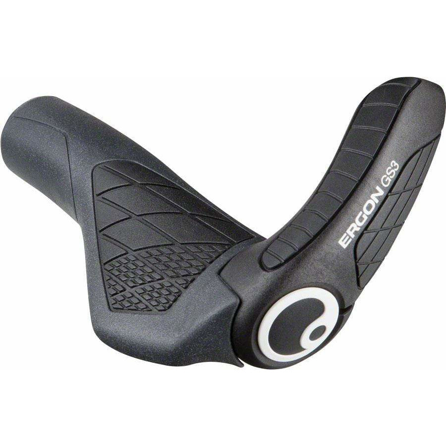 Ergon GS3 Bike Handlebar Grips - Black/Gray, Lock-On, Large