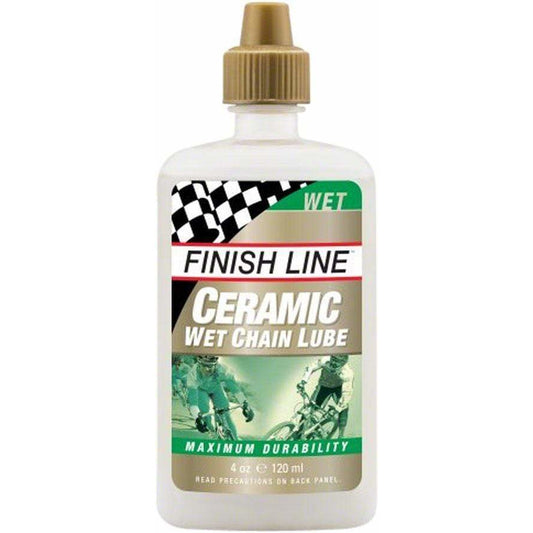 Finish Line Ceramic Wet Bike Chain Lube - 4 fl oz, Drip