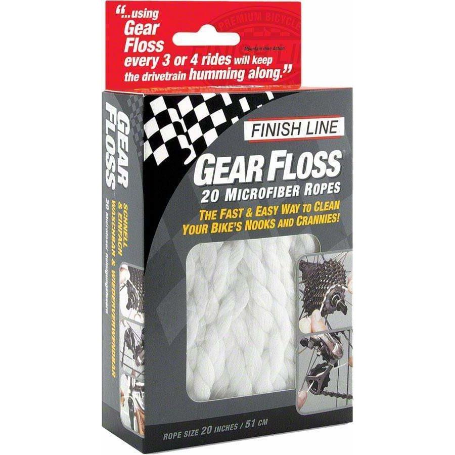 Finish Line Gear Floss Microfiber Bike Cleaning Rope - 20 Pack