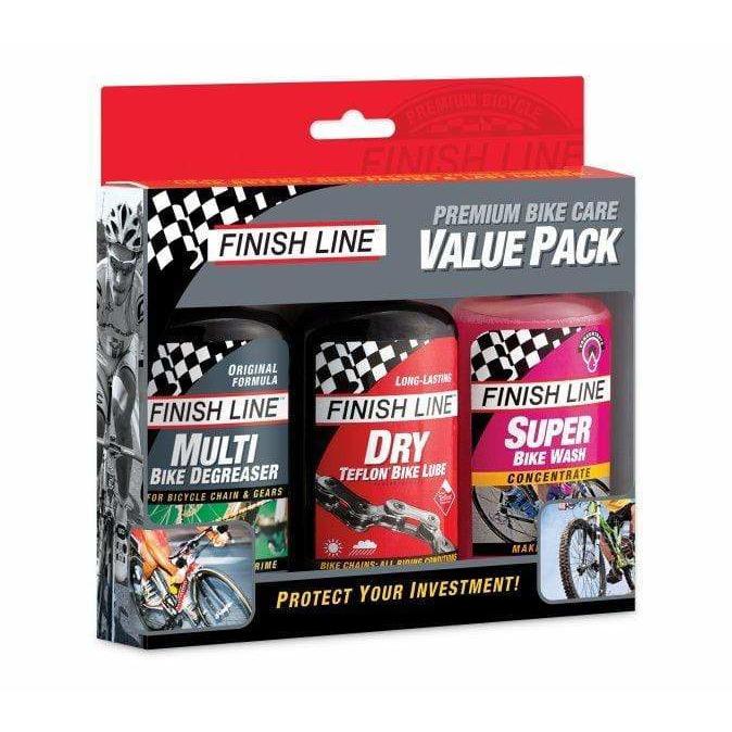 Finish Line Premium Bike Care Value Pack - Degreaser, Lube, & Bike Wash