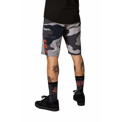 Fox Ranger Camo MTB Shorts - Gray/Black