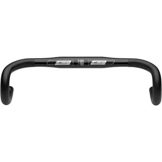 FSA (Full Speed Ahead) Omega Compact Drop Handlebar - Aluminum, 31.8mm, 38cm, Black