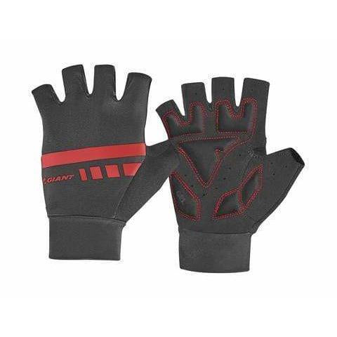 Giant Podium Gel Fingerless Bike Gloves - Red