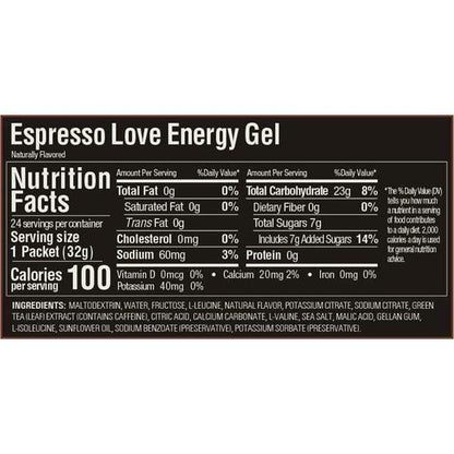 GU Energy Gel: Espresso Love, Box of 24