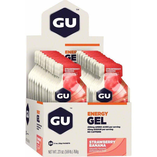 GU Energy Gel: Strawberry/Banana, Box of 24