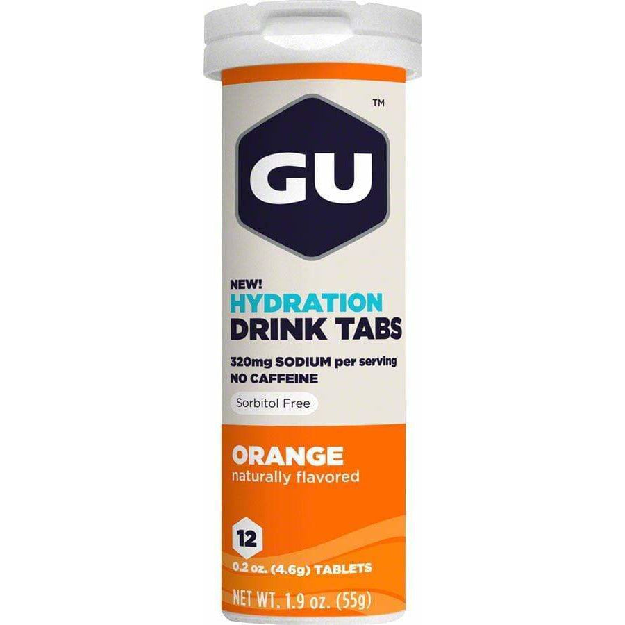 GU Hydration Drink Tabs: Orange, Box of 8 Tubes