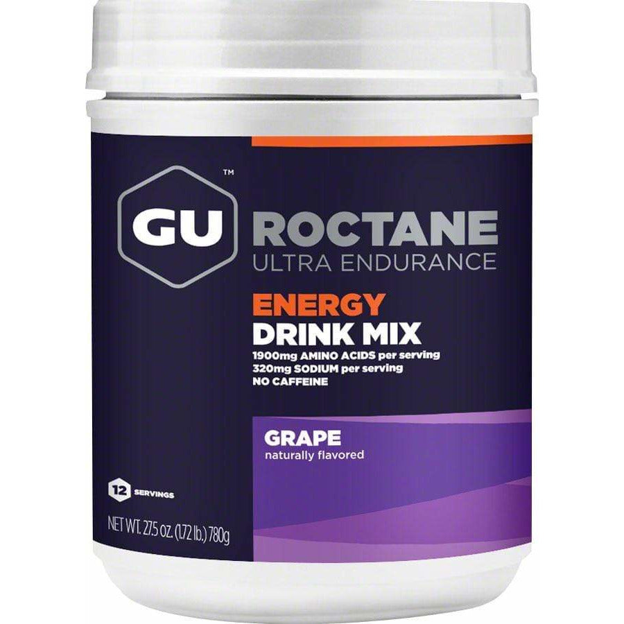 GU Roctane Energy Drink Mix: Grape, 12 Serving Canister