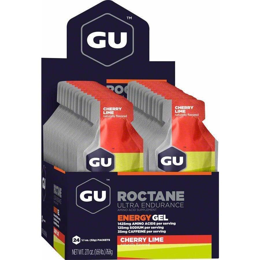 GU Roctane Energy Gel: Cherry-Lime, Box of 24