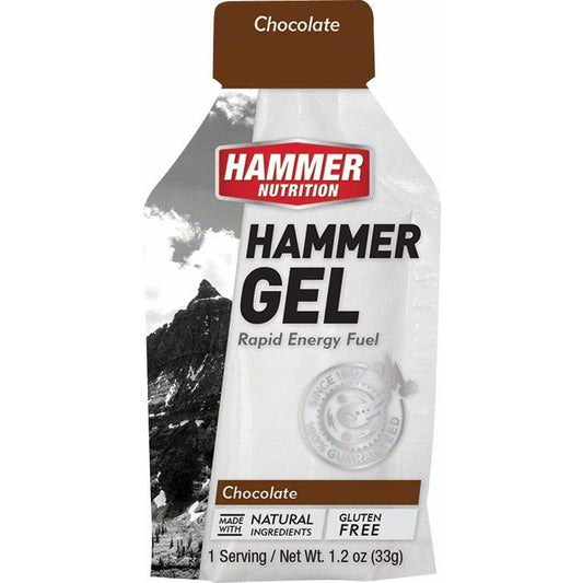 Hammer Nutrition Hammer Gel: Chocolate, 24 Single Serving Packets