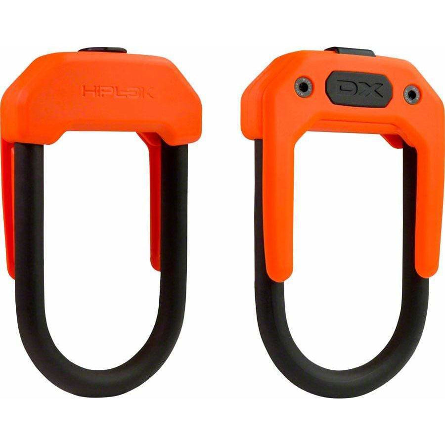 Hiplok DX Wearable Bike U-Lock - 3.34 x 5.9", Keyed, Orange