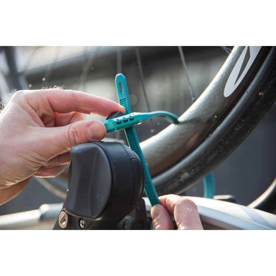 Hiplok Z-Lok Combo Security Tie Bike Lock Single: Teal