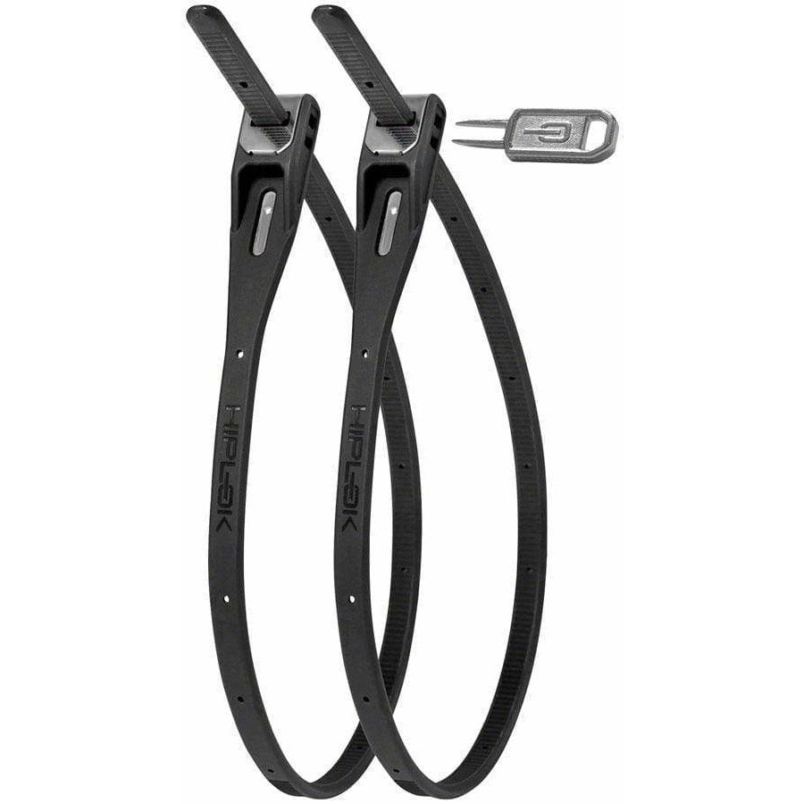 Hiplok Z-Lok Security Tie Bike Lock Twin Pack: All Black